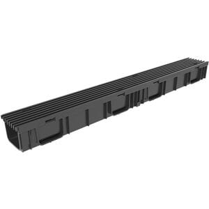 Лоток пластиковый DN 100 Gidrolica Light (1000х116х96) с решеткой пластиковой ячеистой, А15, 08071
