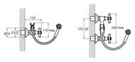 Смеситель для душа VARION Armaturen РЕТРО 1510 22 1 резин. кран-букса, двухзахватный, без излива