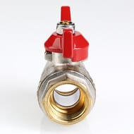 Кран шаровый 3/4"ВВ VALTEC BASE красная бабочка VT.217.N.05