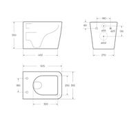 ������ ��������� BelBagno Soft-Tor (490�360�380) �������., ����� ���., �������, ����� BB084CH-TOR/SC