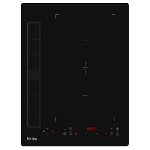 Индукционная варочная панель Korting HIBH 40980 NB (390х520) с вытяжкой, черная