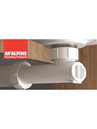 Сливной клапан McAlpine MACVALVE горизонтальный с сухим сифоном Ду=32 WHB1-32