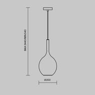 ��������� ���������� Maytoni Duality (�������) MOD271PL-01B3, 60��, IP20, E27, ������
