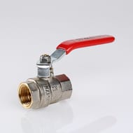 Кран шаровый 1/2"ВВ VALTEC BASE красная ручка VT.214.N.04