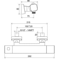 ��������� ��� ���� RAVAK 10� Free TD F 033.20/150 ���������, ���������, ������ ������� X070154
