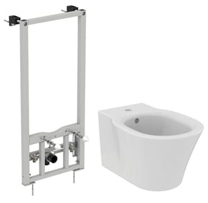 Инсталляция Ideal Standard ProSys + Биде CONNECT AIR с отверстием под смеситель/переливом D212101