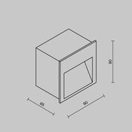 ��������� ��� ������� Maytoni Futo (�����) O512SL-L3W3K1, 3000K 3�� IP 65, �����