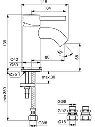   BC185AA Ideal Standard CERALINE ,   68, 
