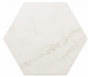 Керамогранитная плитка EQUIPE CARRARA Hexagon Matt (175х200) белая (кв.м.)