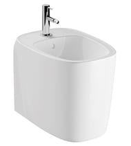 Биде Vitra Plural напольное 550 мм, антибактериальное покрытие, перелив, белый 7816B403-0288