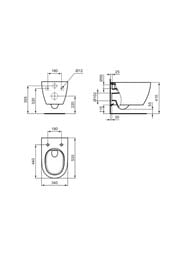 ������ ��������� Ideal Standard i life O 350�535�355 ������������, ���� HydroTwist, ����� T568001