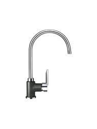 Смеситель для мойки SCHOCK SIMI с поворотным изливом 194мм, цвета Сristalite+/хром — миниатюра 1