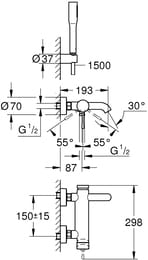  Grohe Essence 33628001  ,    