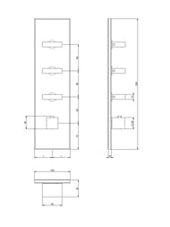 ��������� ��� �����/���� Gessi Inverso ���������, ������� �����, 3 ������, ���� 43026.031