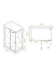 ������� ������ RGW Stilvoll SV-040B (1300�800�2000) �������., ������ �����. 8��/����. 353204038-14