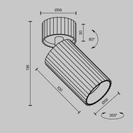 ���������� ���������� Maytoni Calipso (�������) C108CL-01-GU10-W, 10��, IP20, GU10, �����