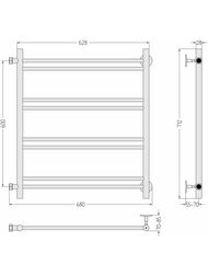 ����������������� ������� ������ ���-54�� 600�600, ����. �����, ������� �����., 3/4", 00-4654-6060