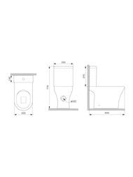 Унитаз-компакт AM.PM Sense 350х770х650 безободковый,антивсплек,сиденье микролифт,белый C748600SC