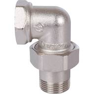 Американка STOUT 3/4"ВН, угловая, никель, уплотнение под гайкой o-ring кольцо, SFT-0057-000034