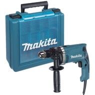 Дрель MAKITA НP 1630К электрическая, ударная, 710Вт, 3200об/мин, 48000уд/м реверс, кейс