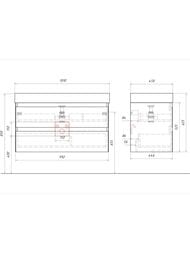    Aqwella Geometria (992x525x446) , 2 ,  GE01102GRM