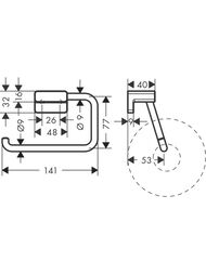    Hansgrohe AddStoris 41771140 ,  , . 