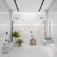 Плинтус KERAMA MARAZZI Монте Тиберио (200х400х16) мрамор, белый FME029R (шт.)