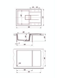 ����� FLORENTINA ������� 780�510�230 �������������, ������� � ���� 50��., ���� 20.480.C0780.305