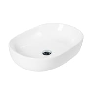 Раковина накладная BelBagno (600х420х140) овальная, без отверстия под смеситель, белая BB1084