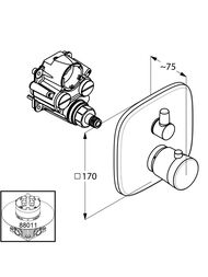 ��������� KLUDI AMBIENTA ���������������� ��� ����� � ���� (����) 538300575