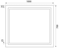 Зеркало IDDIS Zodiac 1000х700х30 с подсветкой и термообогревом ZOD10T0i98