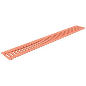 Решетка водоприемная штампованная Gidrolica медная к лоткам DN 100 (1000х136х20) арт.502