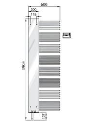 ����������������� �������� Zehnder Yucca Mirror YMECR-180-60/RACY-C (1903�600) ����� ���., ����: ����