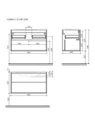 ����� ��� �������� SANCOS Marmi 1.0 (890�445�520) ���������,1 ���� � 1 ����,��� �������� MR1.090EG