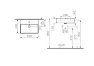 �������� VitrA M20 8313B003-0001 52 x 40 �� ����� ���������� ������