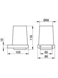 ������ � ��������� ���������� Keuco Edition11 ��� ������, ������ �����������/�������� 11150059000