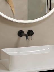 Смеситель Hansgrohe Tecturis S для раковины встраиваемый, излив 165 см, черный матовый 73350670 — изображение 2