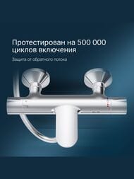 Смеситель AM.PM Like для ванны/душа F8050000 термостатический, настенный