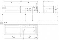 ����� ��� ���������� Villeroy & Boch LEGATO (1600�380�500) � ����������, ��� ������ B765L0RH