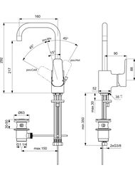 Ideal Standard CERAPLAN 3 ��������� ��� ����������� B0706AA � ����  �������, �����. ������ ������