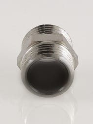 Ниппель VALTEC  1/2" латунь никелированная, наружная резьба пол дюйма VTr.582.N.0004