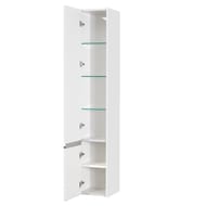 Шкаф-колонна AQUATON Капри 1A230503KP01L 300x265x1630 левый, 2 дверцы, белый глянец