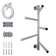 Полотенцесушитель электрический ENERGY I CHROME G5 47 Вт (ВхШхГ 550x600x100  ) поворотный