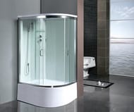 Душевая кабина BAND HOURS ORION R 800х1200х2200 прозр.стекло профиль хром высокий асимметр. поддон