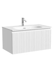 Тумба под раковину Sancos Code CD80W 785х453х400 подвесная, c 1-им ящиком, цвет: Белый