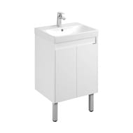 Тумба под раковину AQUATON Сканди Doors 55 1A278801SD010 480x427x591 напольная, белый — миниатюра 1