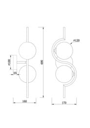 ��������� ���������� Freya Harmonie (�������) FR5124WL-02BS,IP20,������
