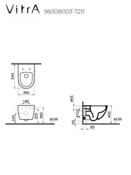 ��������:����������� Vitra+������ Sento Rim-E�+������� � �����������,��� ������� ����� 9830B003-7211