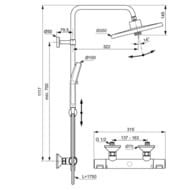   Ideal Standard CERATHERM T125+ A7210AA  , / ,