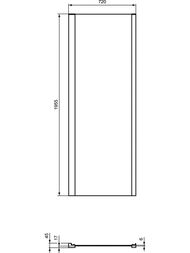 ������� ������ Ideal Standard CONNECT 2 L (750�1950) ������� ��������, ������ �������  K9298EO